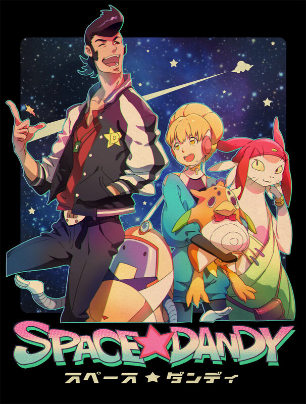 Anime Characters in Space — Purple, Adventurous, Night