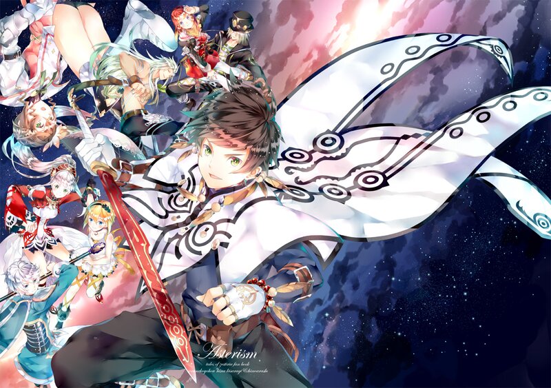 Anime Characters in Space — White, Dramatic