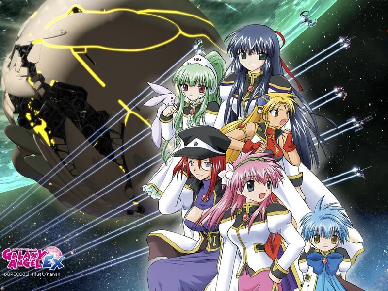 Anime Characters in Space — White