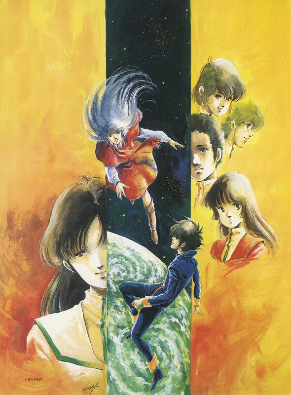 Anime Characters in Space — Yellow, Dramatic