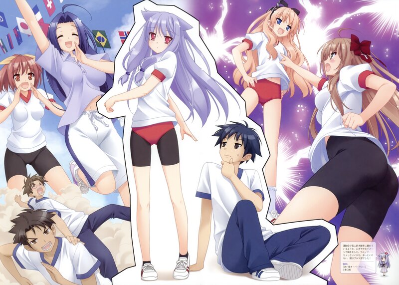 anime characters in sports uniforms
