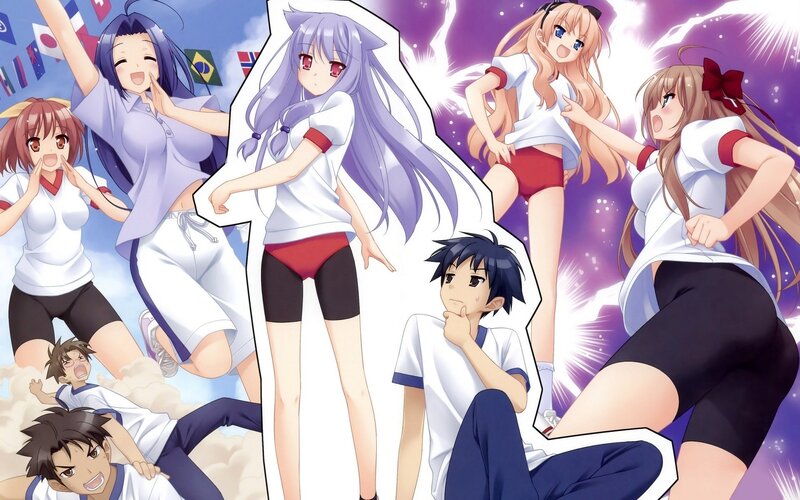 anime characters in sports uniforms