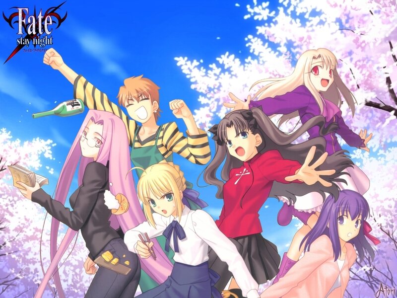 Anime Characters in Spring — Blue