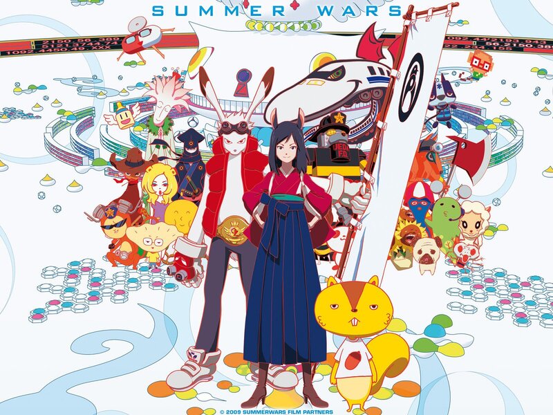 Anime Characters in Stadium — Blue