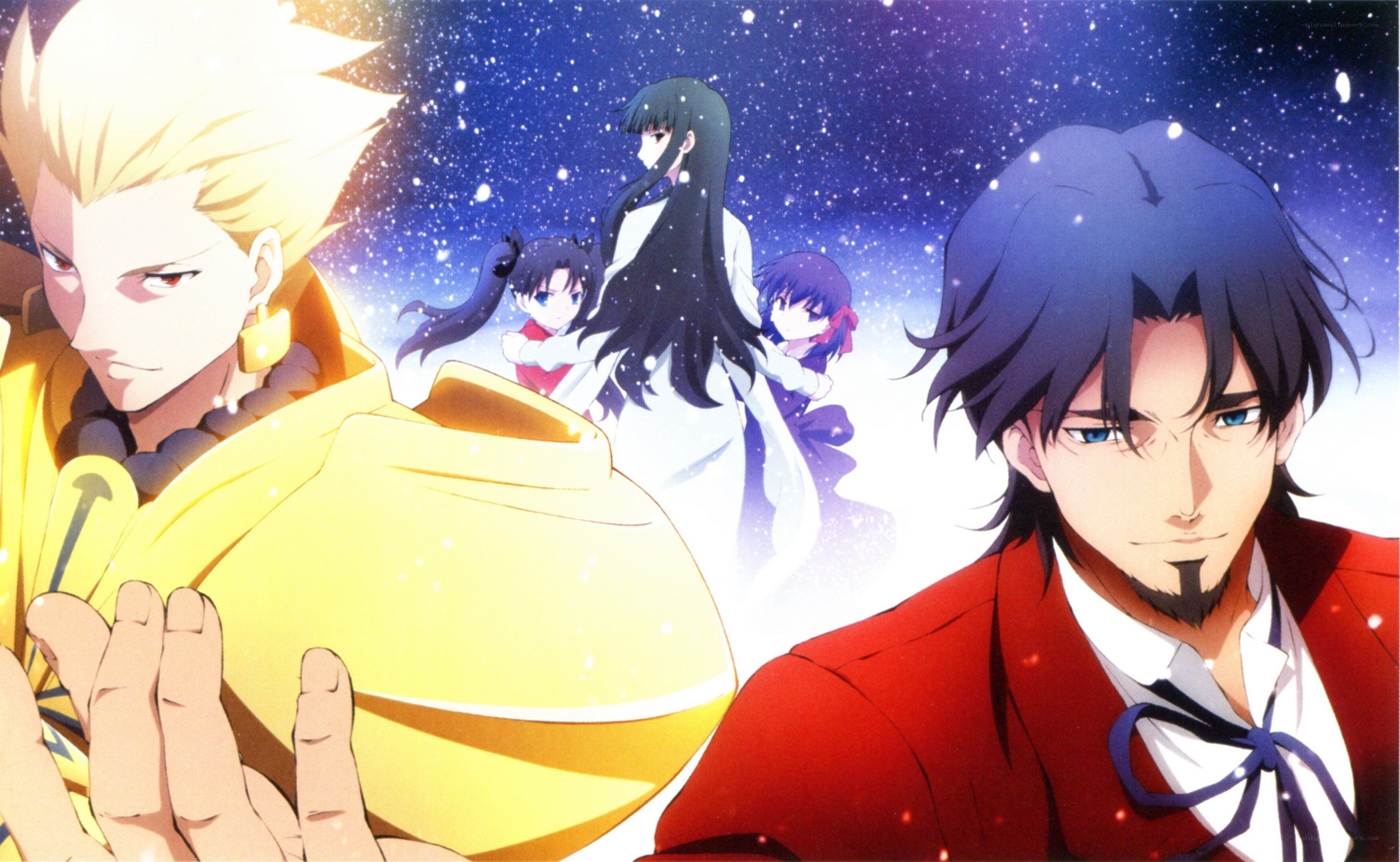 anime characters in starry night