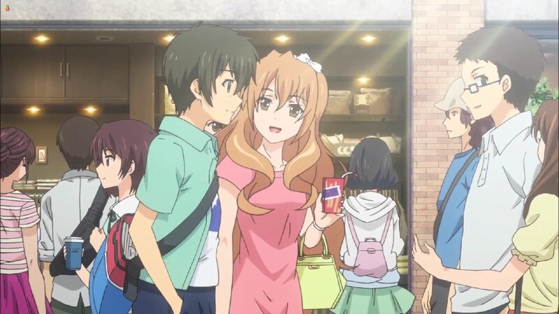 Anime Characters in Street — Pink