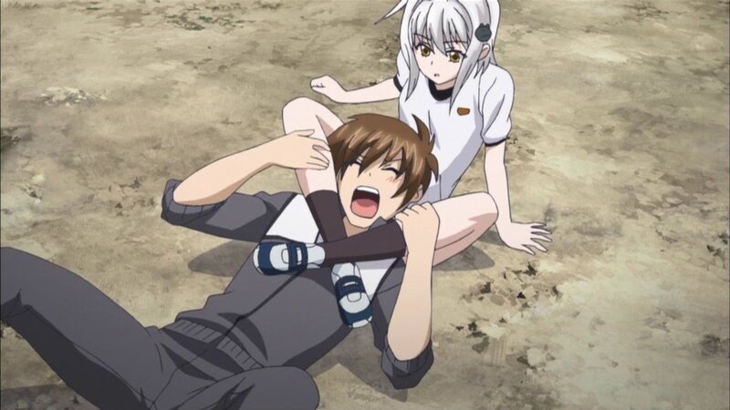 Anime characters in struggle