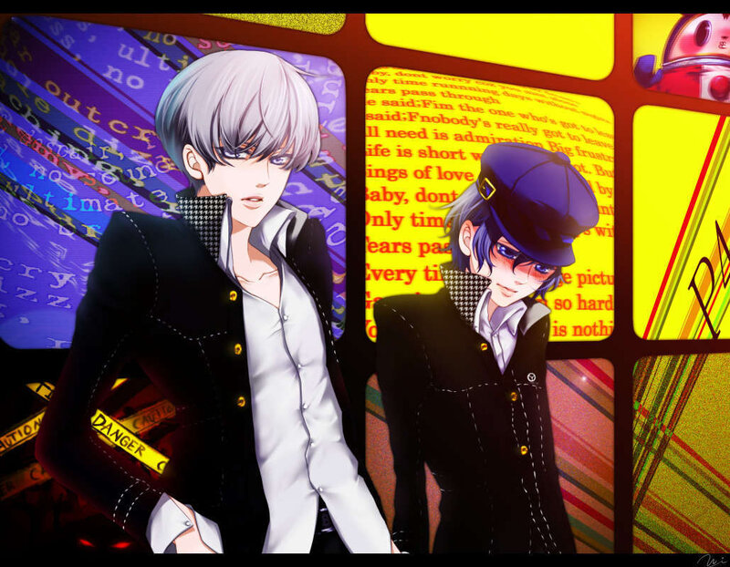 Anime characters in stylish outfits
