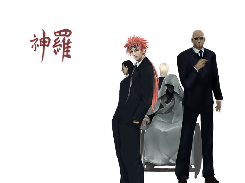 Anime characters in suits