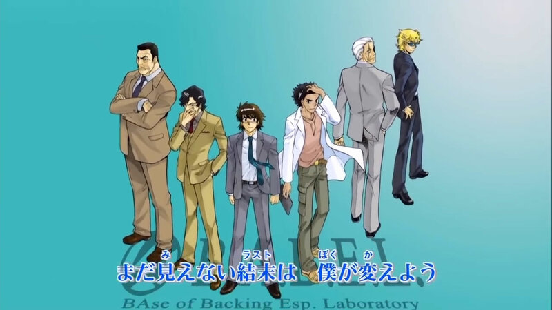 anime characters in suits
