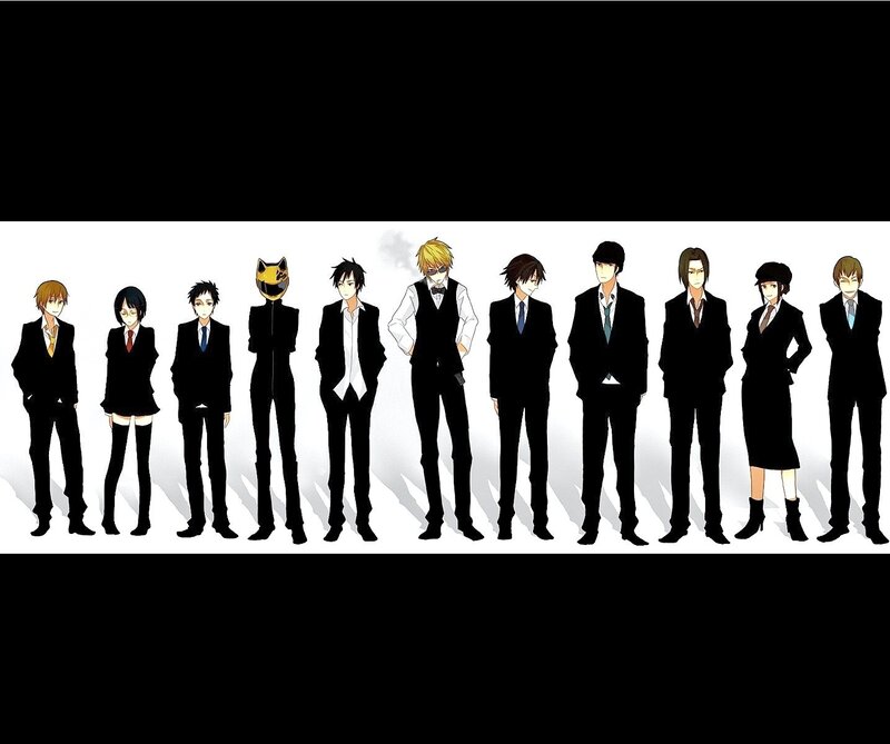 anime characters in suits
