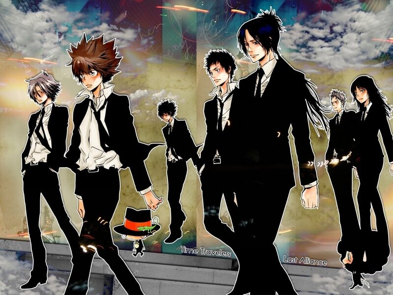 anime characters in suits