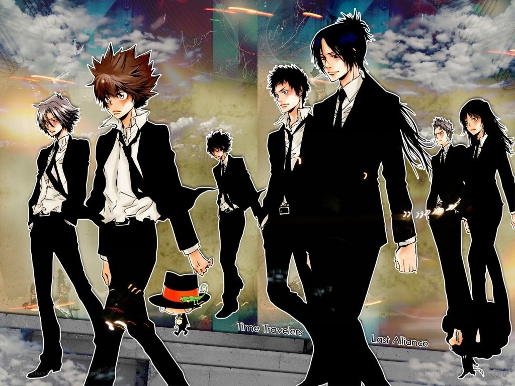 anime characters in suits