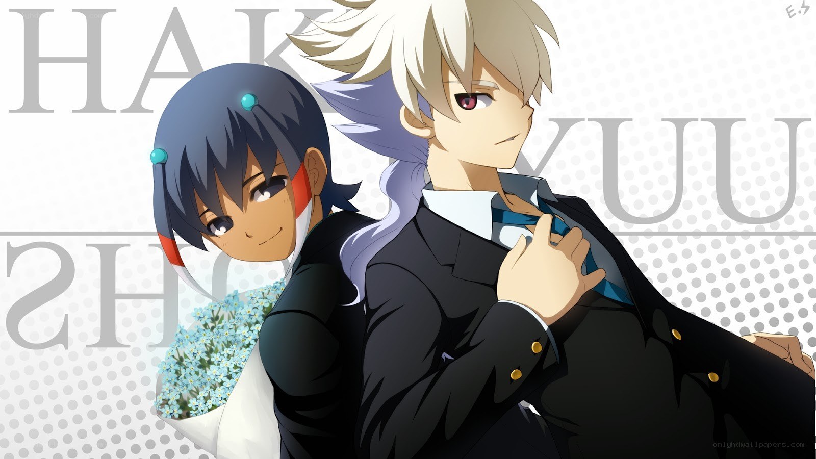 anime characters in suits