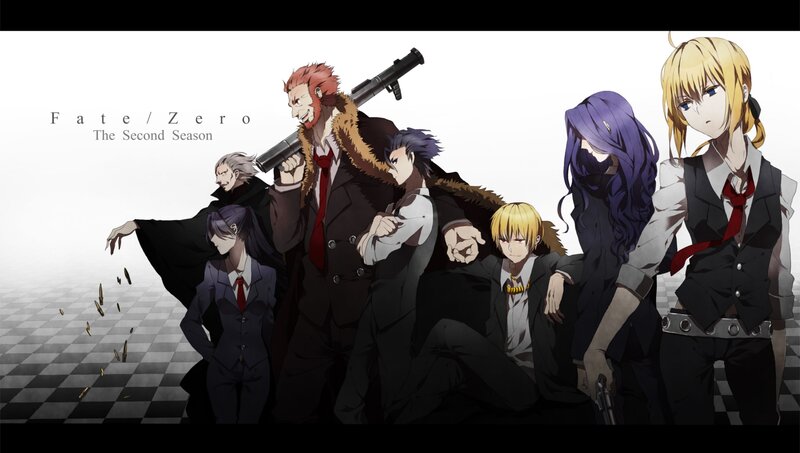 Anime Characters in Suits — Black, Dramatic, Guns