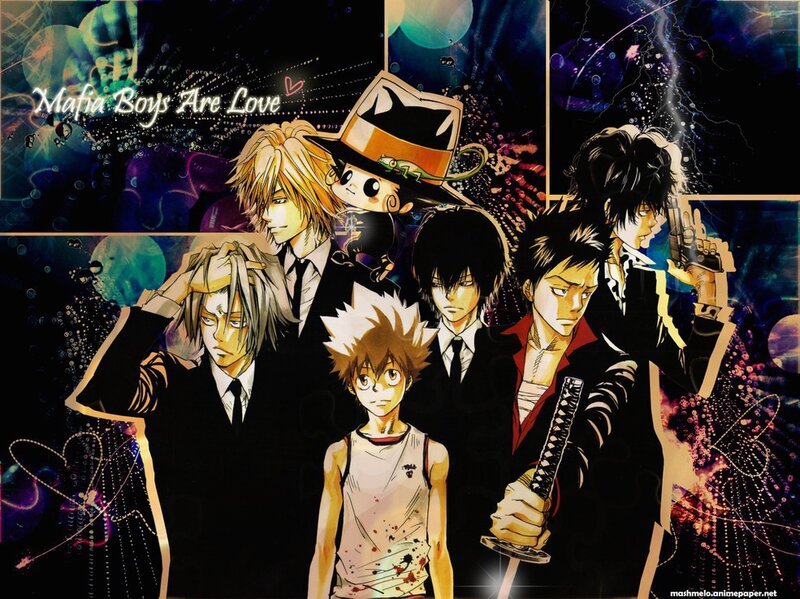 Anime Characters in Suits — Black, Dramatic, Manga