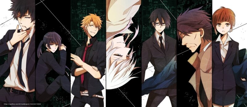 Anime Characters in Suits — Black, Dramatic, School Uniforms