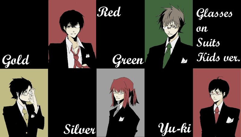 Anime Characters in Suits — Black, Dramatic