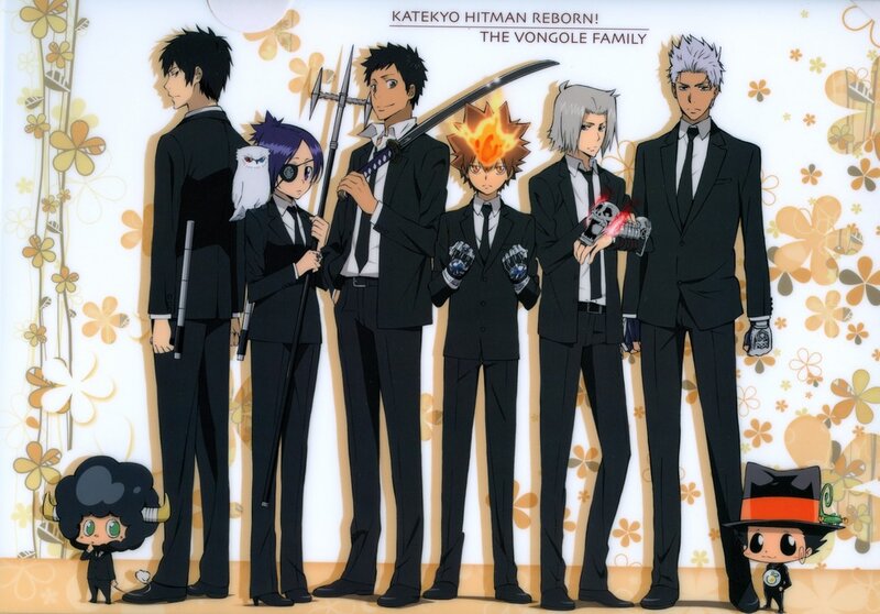 Anime Characters in Suits — Black, Formal