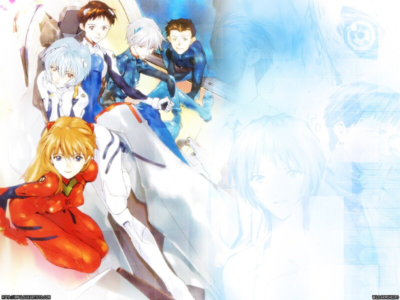 Anime Characters in Suits — Blue, Dramatic, Mecha