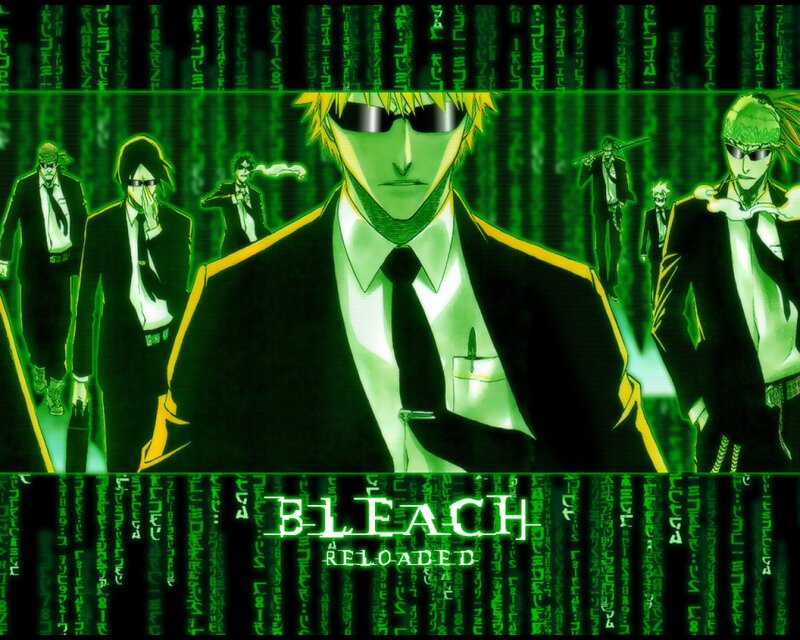 Anime Characters in Suits — Green, Dramatic, Sunglasses