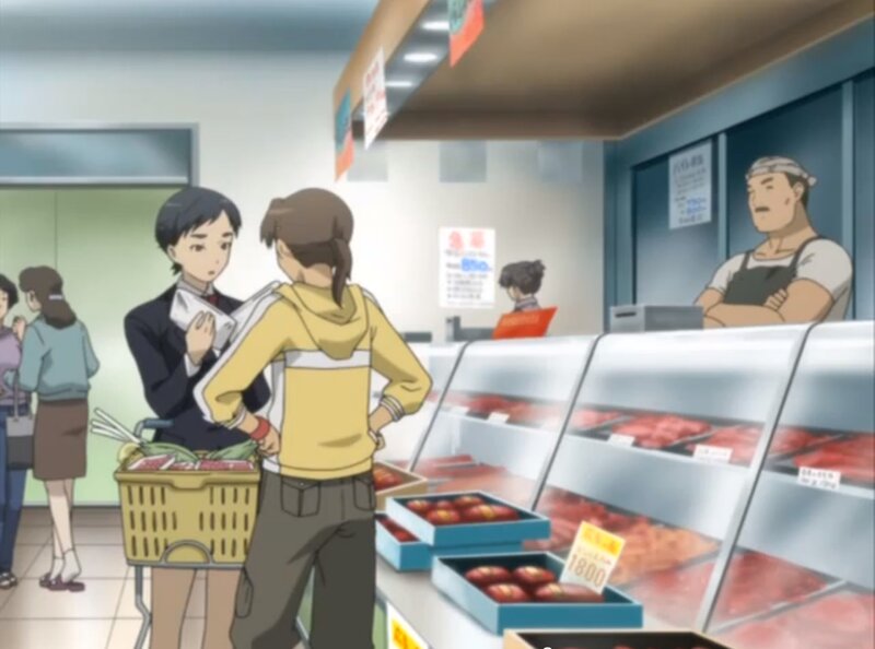 Anime Characters in Supermarket
