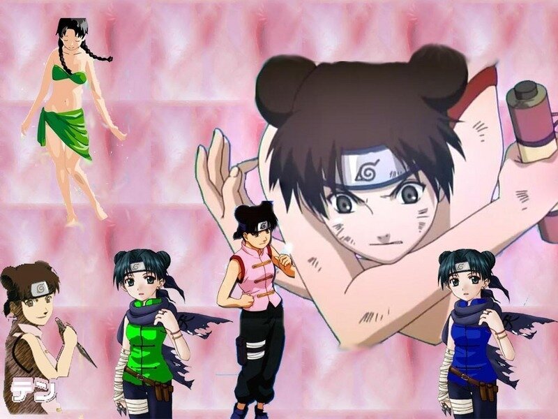 Anime Characters in Swimsuits — Pink