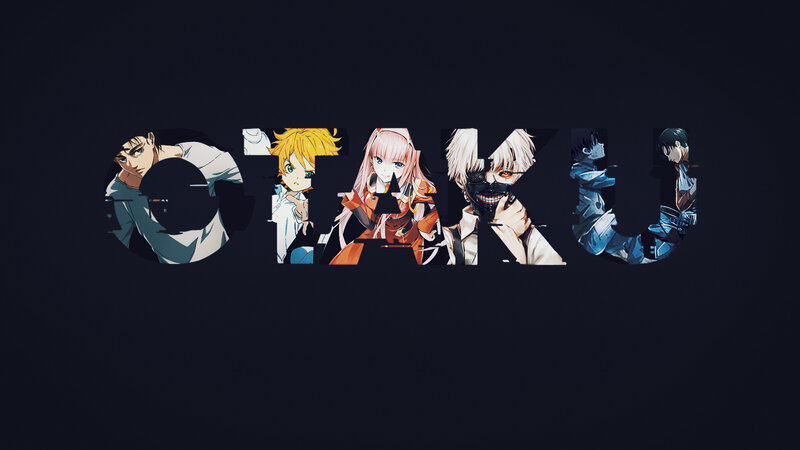 Anime Characters in Text — Black, Dramatic
