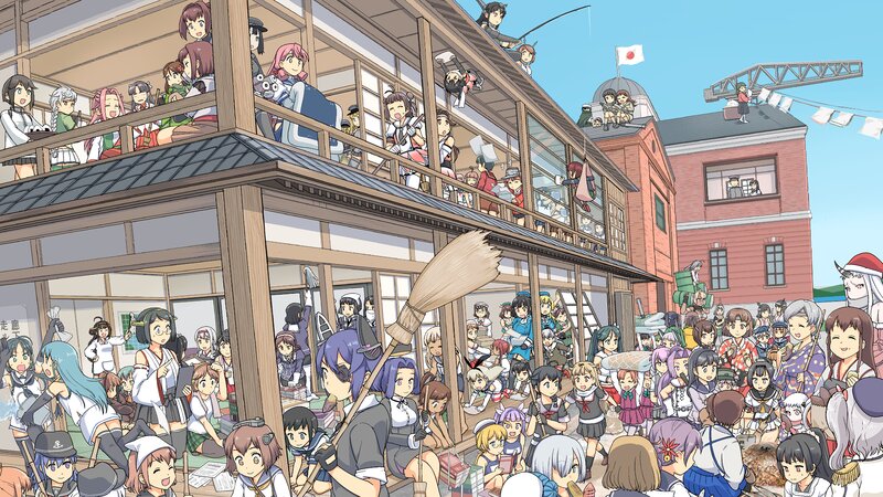 Anime Characters in Town — Blue