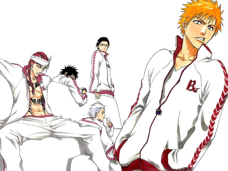 Anime Characters in Tracksuits — White