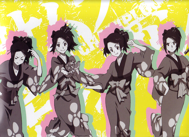 anime characters in traditional attire