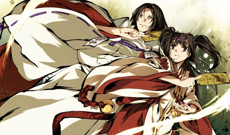 anime characters in traditional attire