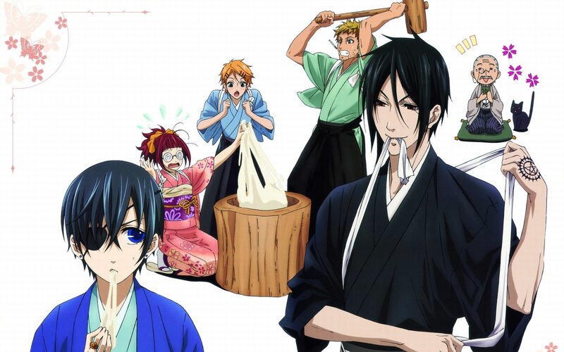 anime characters in traditional attire