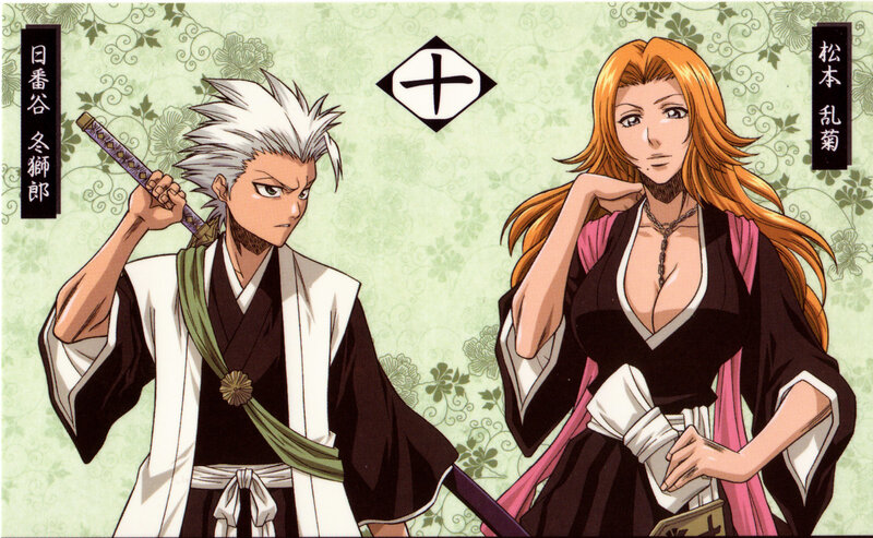 Anime Characters in Traditional Clothing — Green