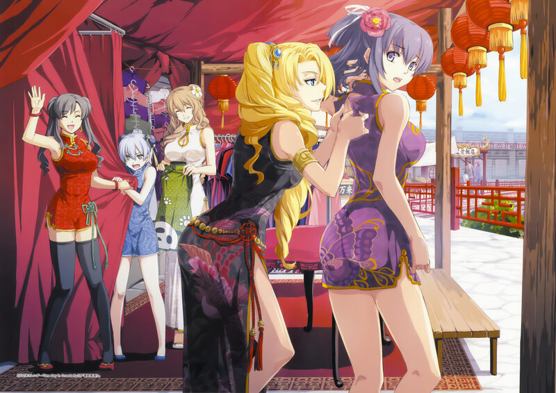 Anime Characters in Traditional Dresses
