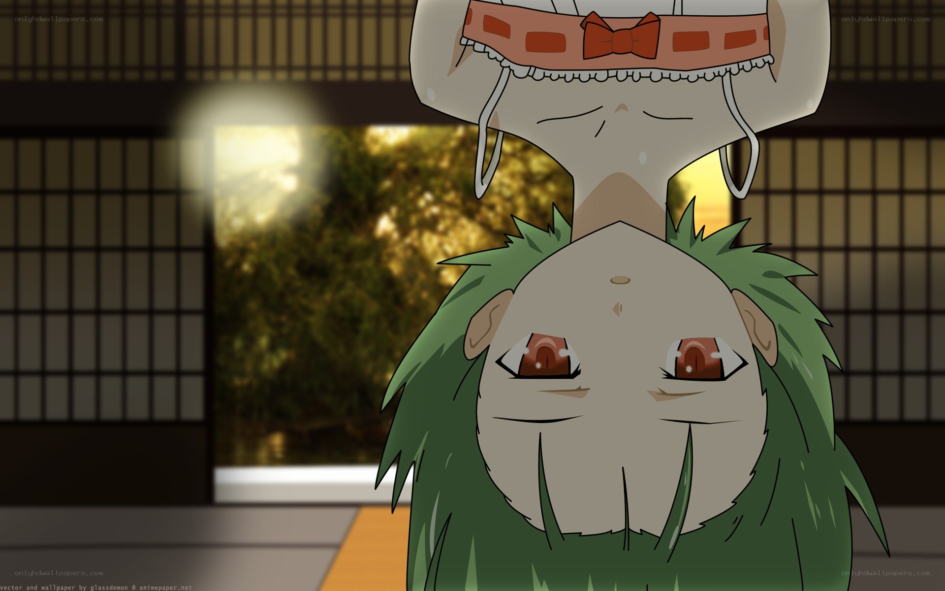 anime characters in traditional setting