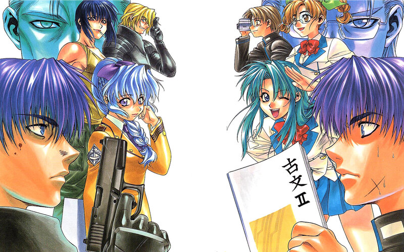 anime characters in two groups