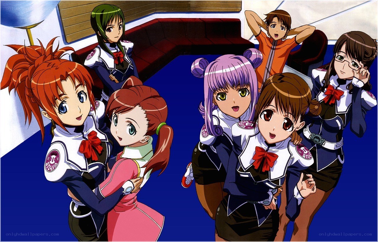 anime characters in uniform