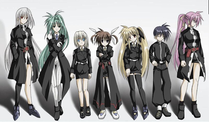 anime characters in uniform