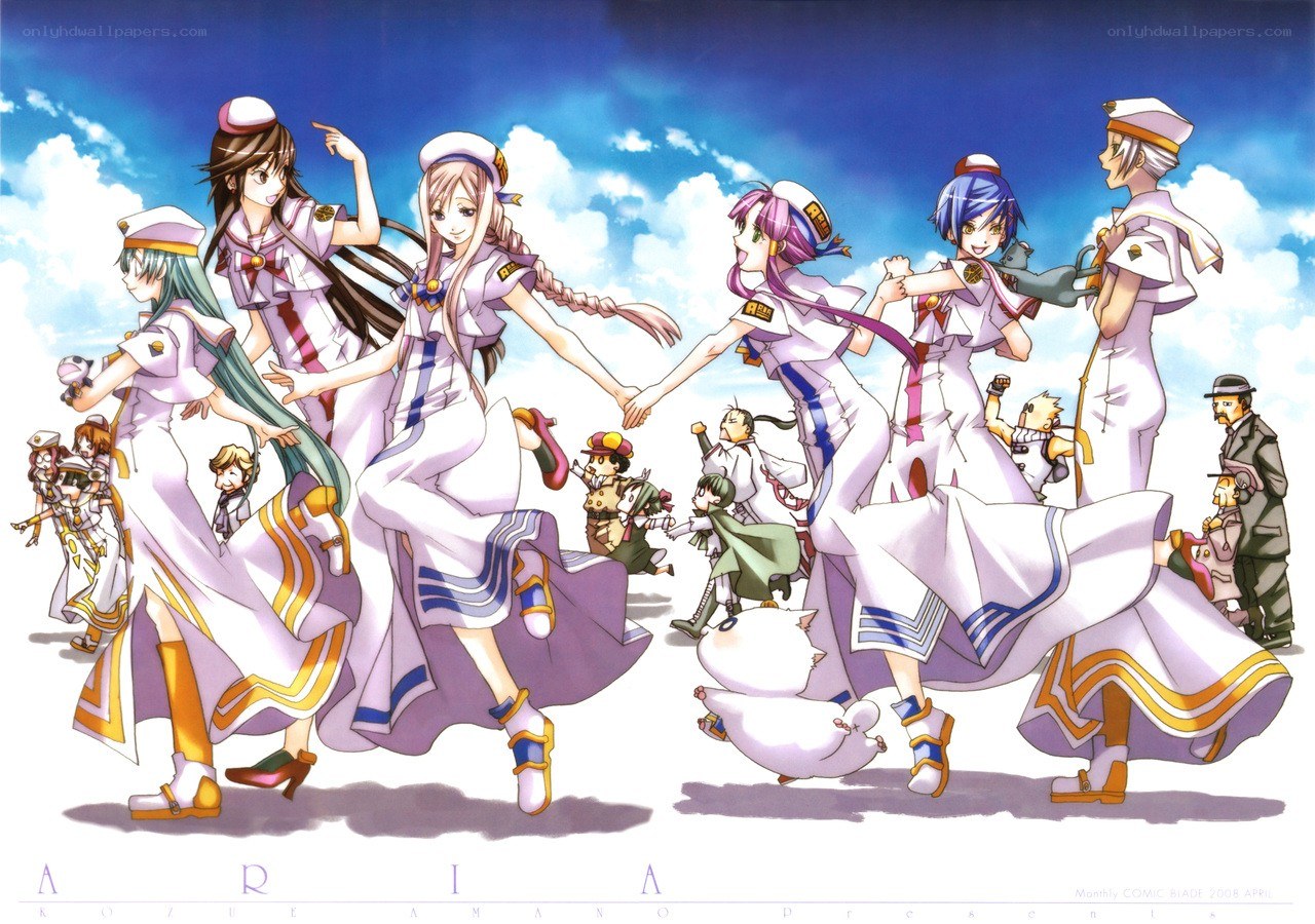 anime characters in uniform