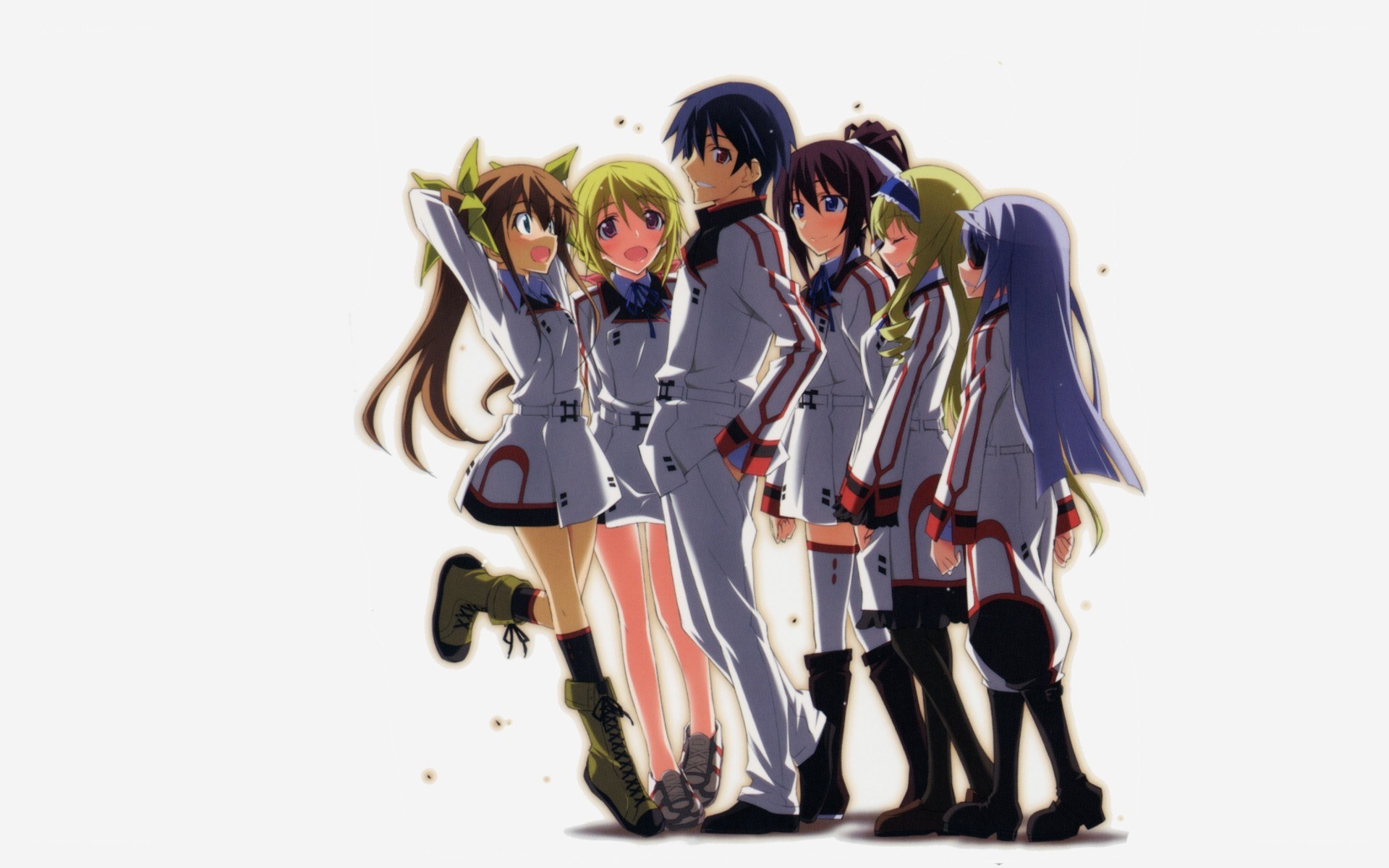anime characters in uniform