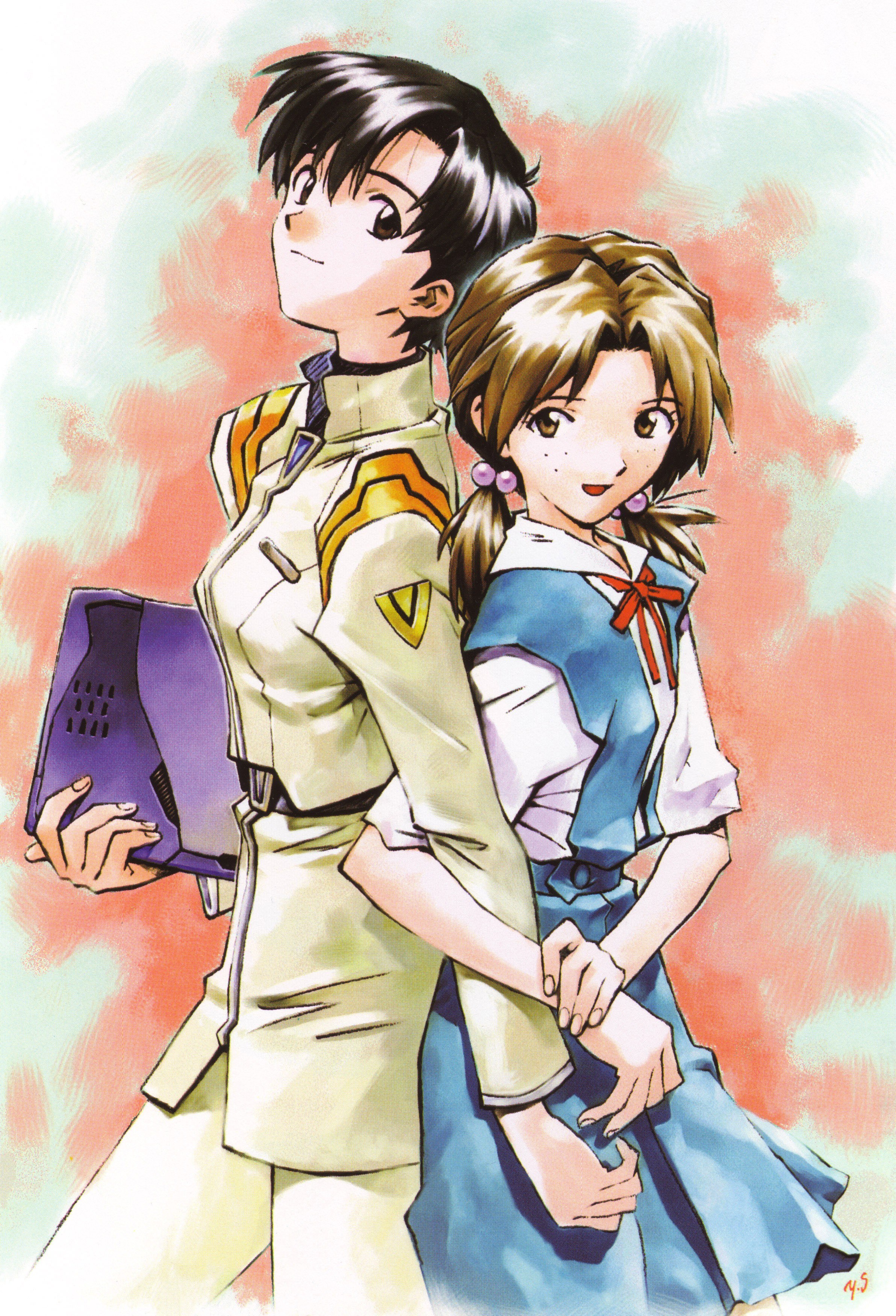Anime characters in uniform