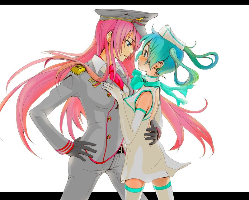 Anime characters in uniform