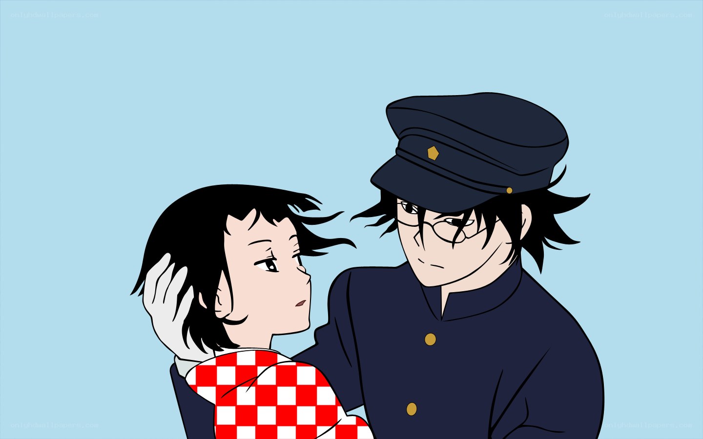 anime characters in uniform