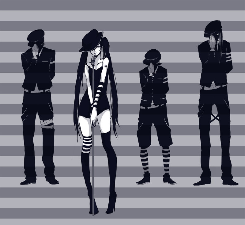 Anime Characters in Uniform — Black