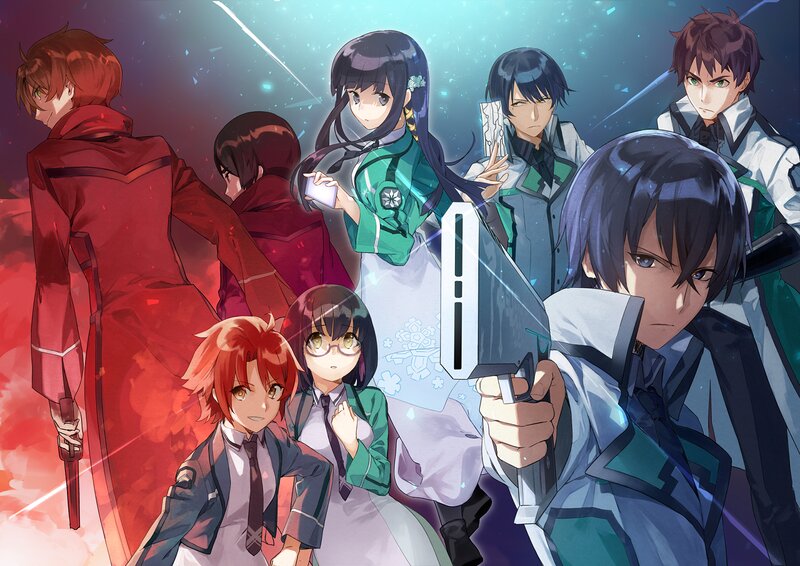 Anime Characters in Uniform — Blue, Dramatic, Gun