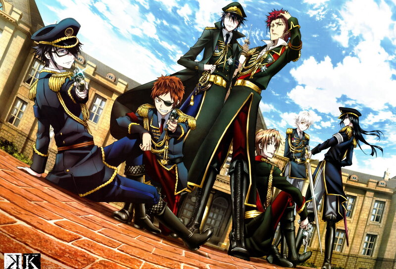 Anime Characters in Uniform — Blue, Dramatic