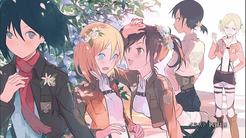 Anime Characters in Uniform — Green, Peaceful
