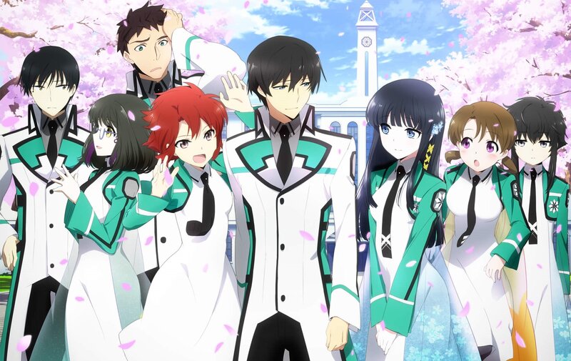 Anime Characters in Uniform — White, Calm, Spring