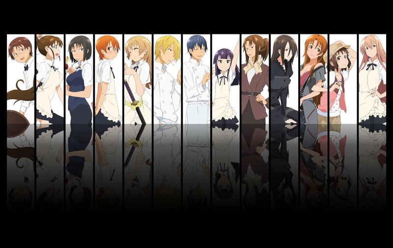 Anime Characters in Uniform — White, Calm